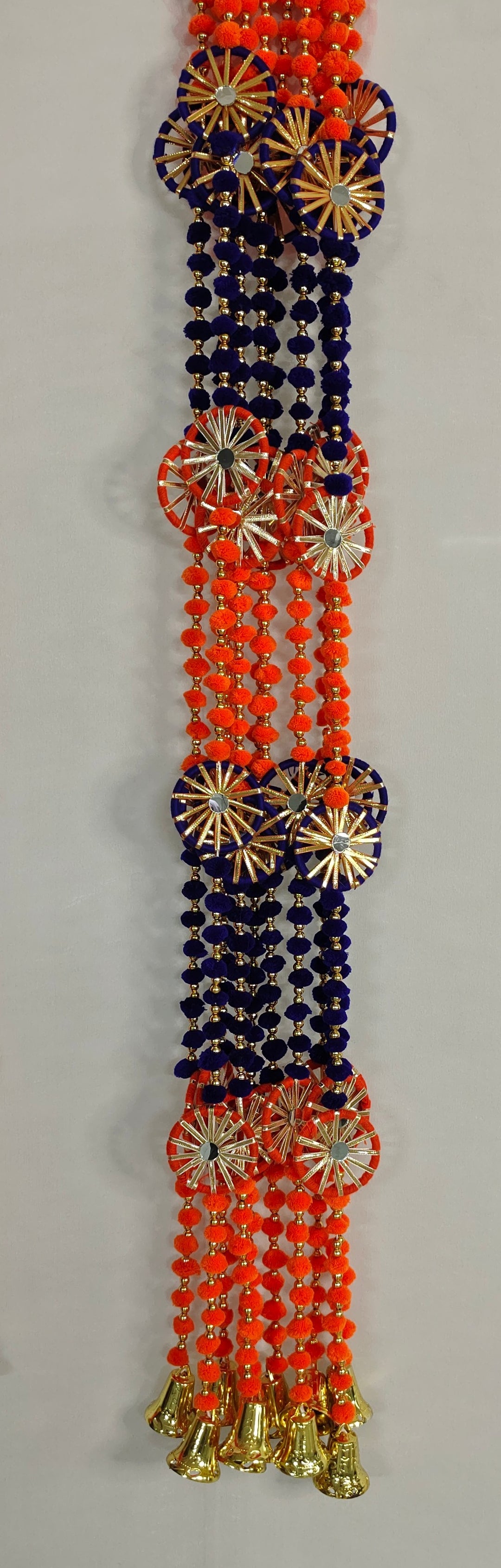 Pom Pom Garland With Chakri (Pack of 5 Strings)