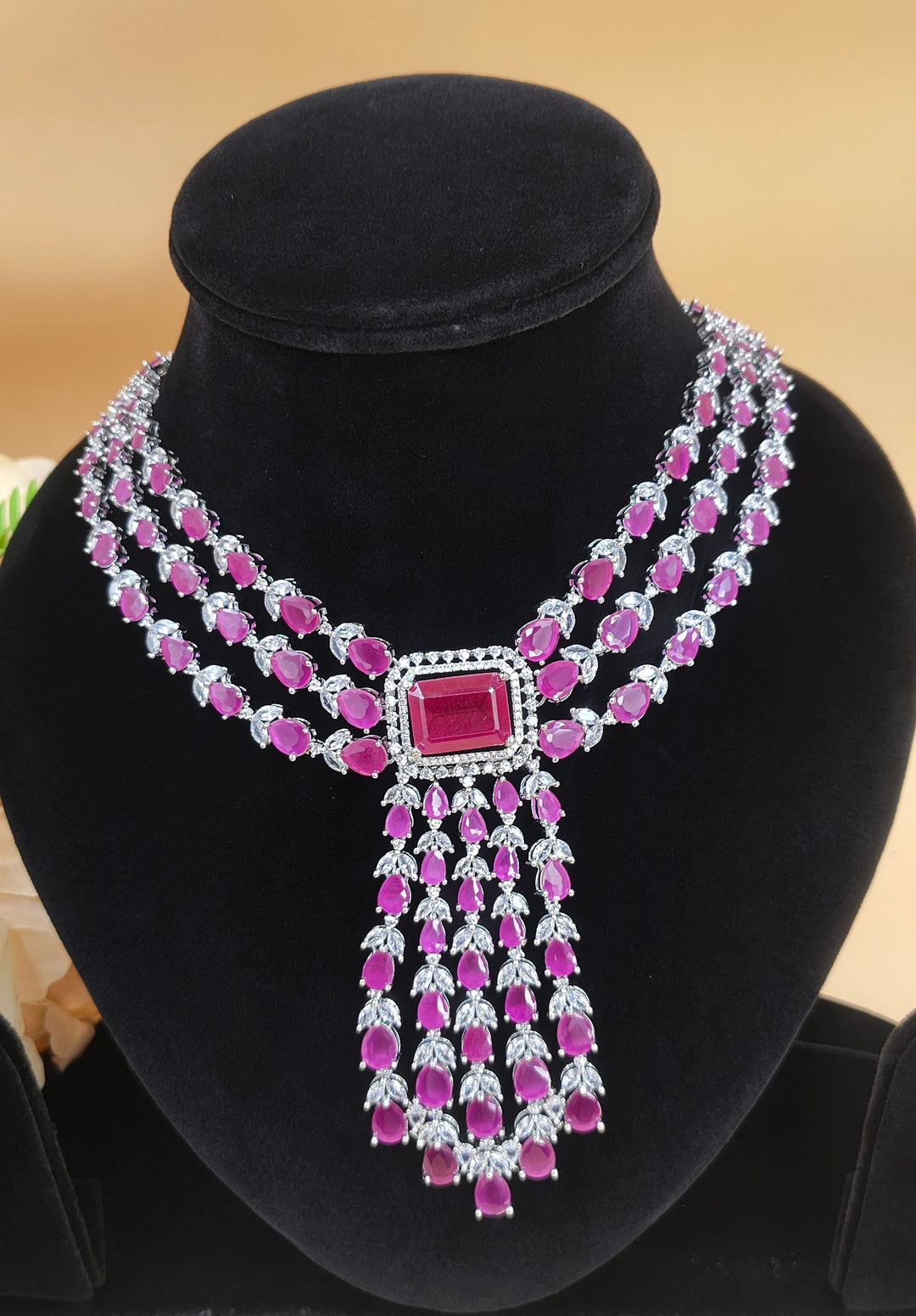 Nina CZ Necklace ADSet047