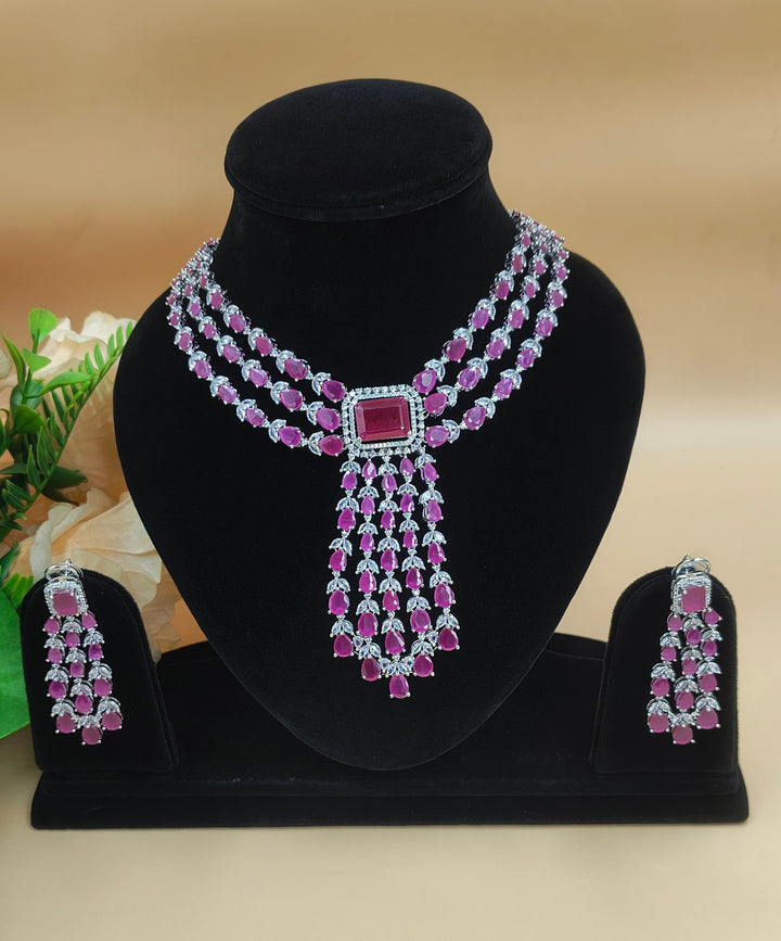 Nina CZ Necklace ADSet047