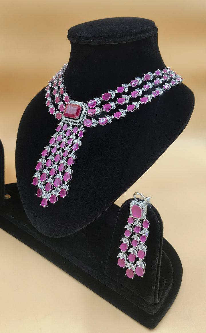 Nina CZ Necklace ADSet047