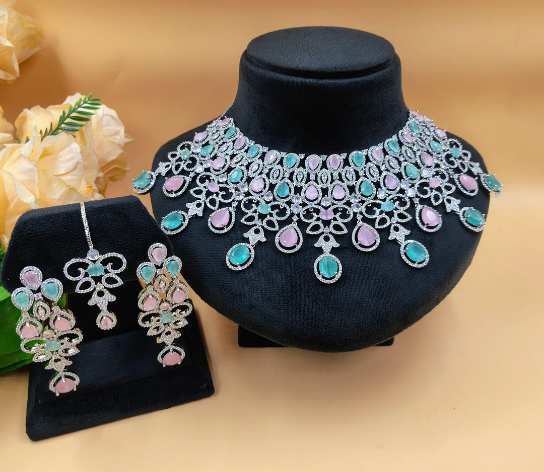 Joy CZ Necklace Set ADset010
