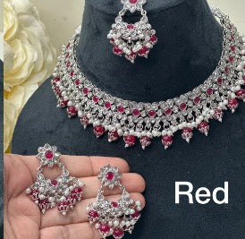 Savya Reverse AD Polki Necklace