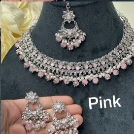 Savya Reverse AD Polki Necklace