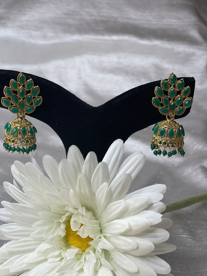 Handcrafted Brass Jhumka Earrings Set