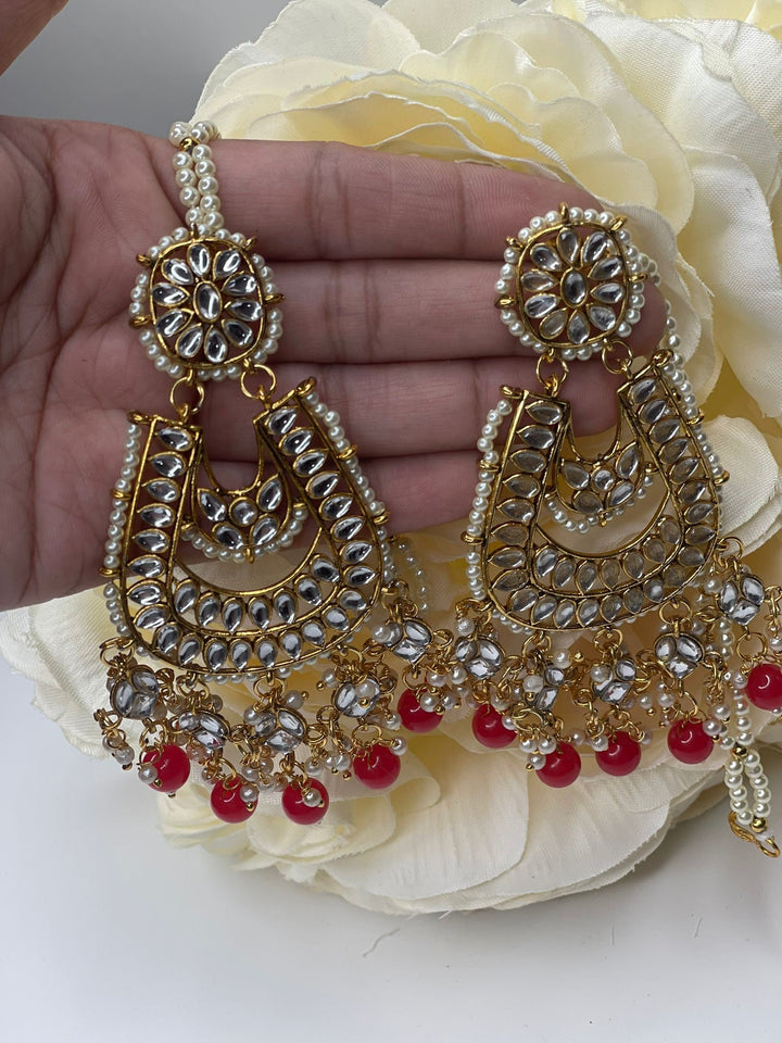 Bollywood/Indian/Pakistani Earrings | Indian Jewelry |Premium Quality Earrings | Polki Earrings|Designer Earrings|Stylish Earrings Weddings