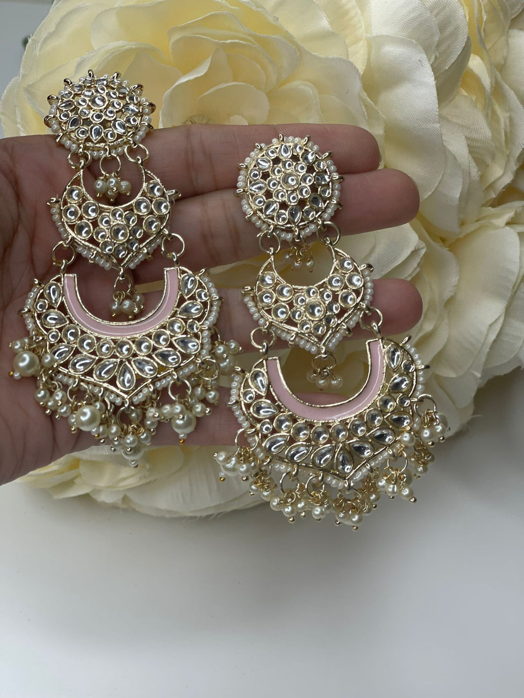 Izhaar Showstopper Earrings | Indian Earrings | Indian Jewelry |Premium Quality Earrings | Polki Earrings|Designer Earrings|Stylish Earrings