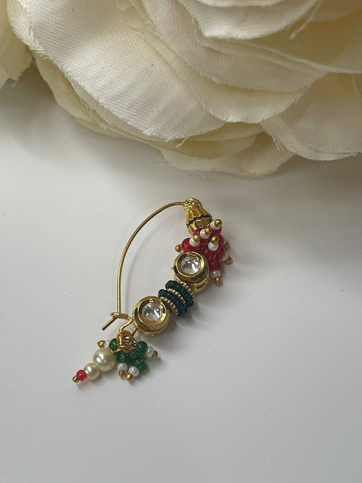 Izhaar Nose Stud, Indian Nose Stud, Tiny Nose Stud, Flower Nose Stud,Traditional Nose Pin.