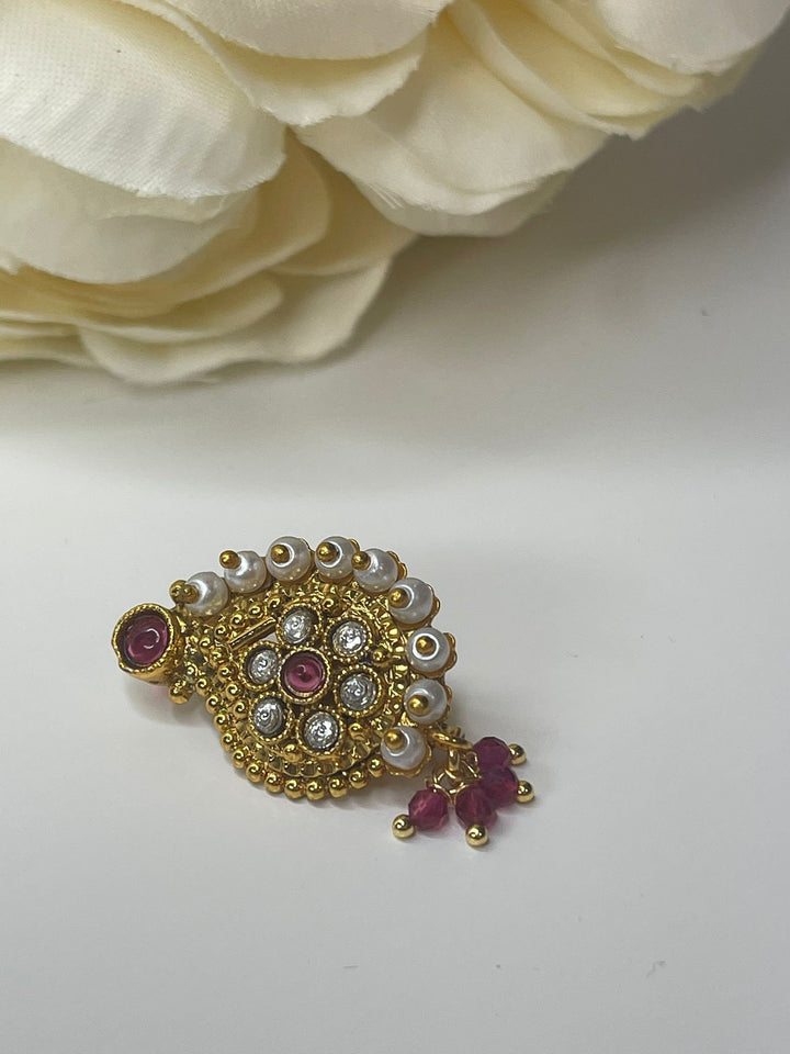 Izhaar Nose Stud, Indian Nose Stud, Tiny Nose Stud, Flower Nose Stud,Traditional Nose Pin.