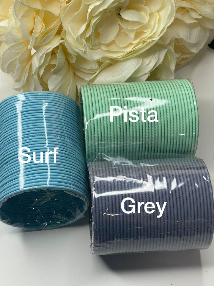 Ishq Plain Solid Color Bangles Set