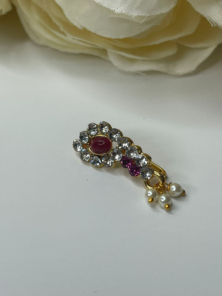 Izhaar Nose Stud, Indian Nose Stud, Tiny Nose Stud, Flower Nose Stud,Traditional Nose Pin.