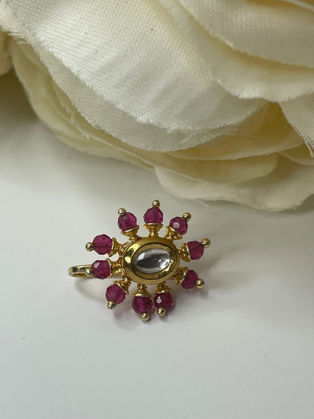 Izhaar Nose Stud, Indian Nose Stud, Tiny Nose Stud, Flower Nose Stud,Traditional Nose Pin.