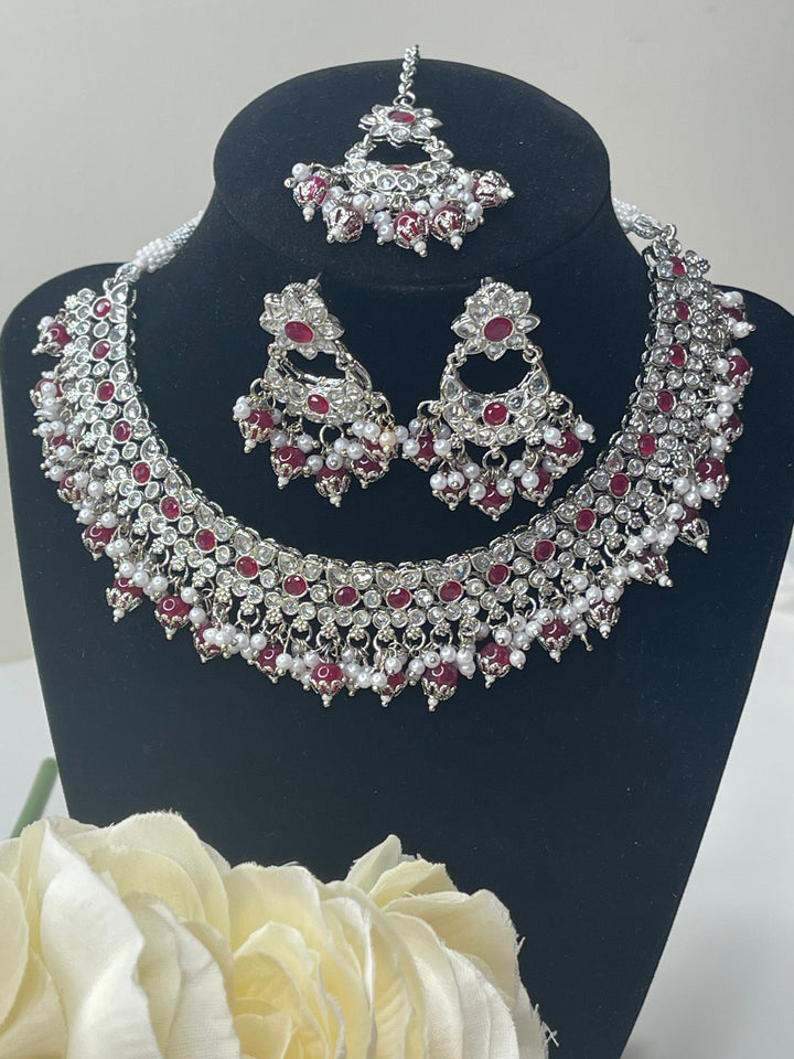 Savya Polki Reverse AD Necklace
