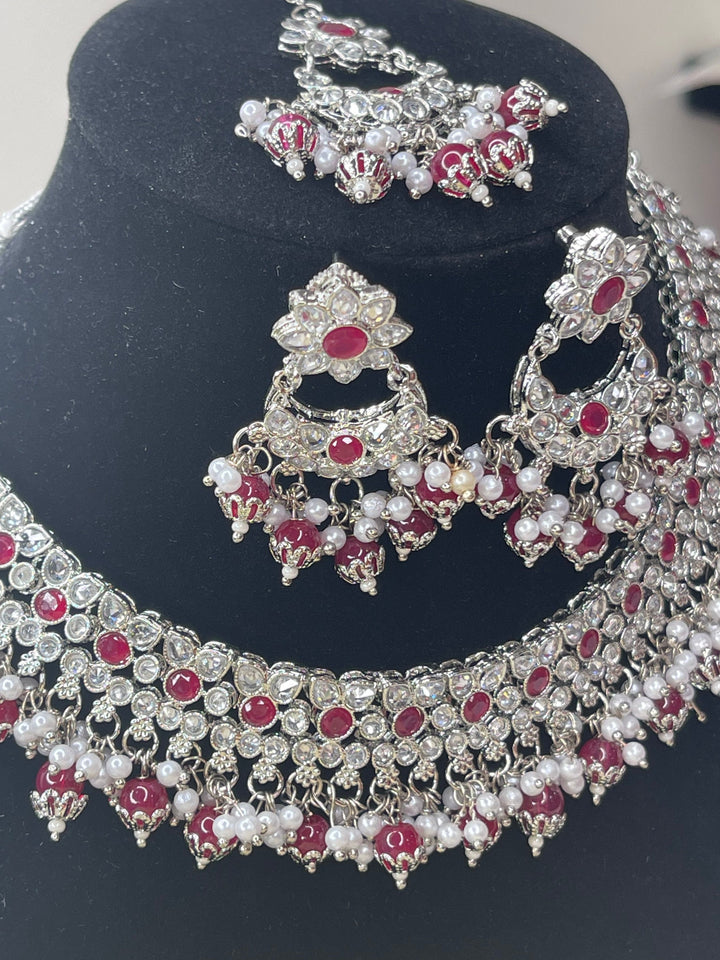 Savya Polki Reverse AD Necklace