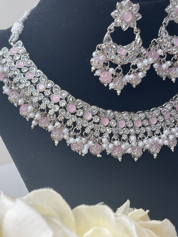 Savya Polki Reverse AD Necklace