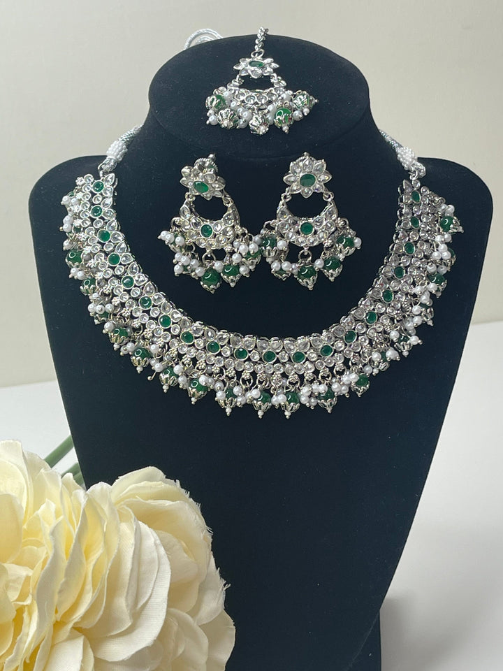 Savya Polki Reverse AD Necklace