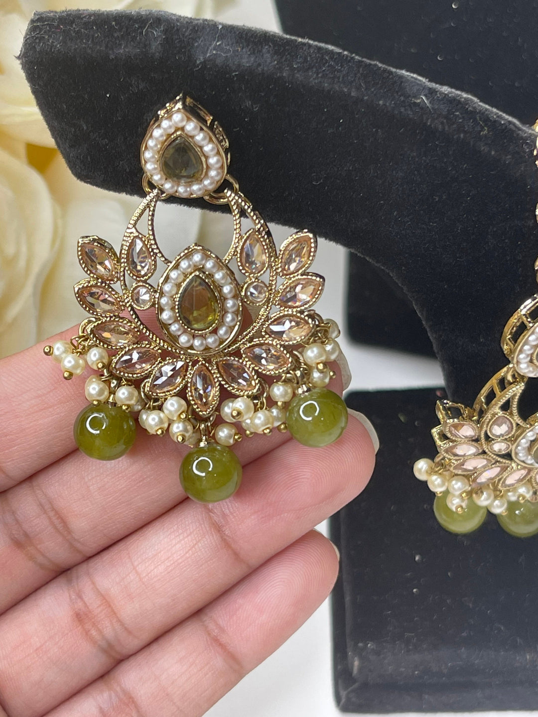 Izhaar Indian Polki Kundan Necklace with Earrings Tikka / Wedding Jewelry/ Traditional Jewelry/ Bollywood set/ Indian wedding set Muskaan