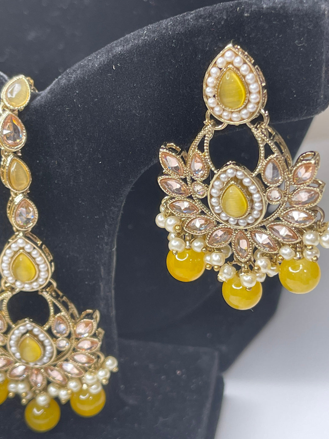 Izhaar Indian Polki Kundan Necklace with Earrings Tikka / Wedding Jewelry/ Traditional Jewelry/ Bollywood set/ Indian wedding set Muskaan
