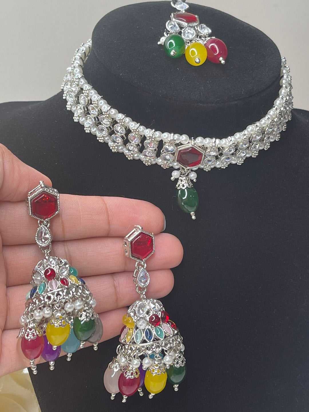 Charu Polki Kundan Necklace