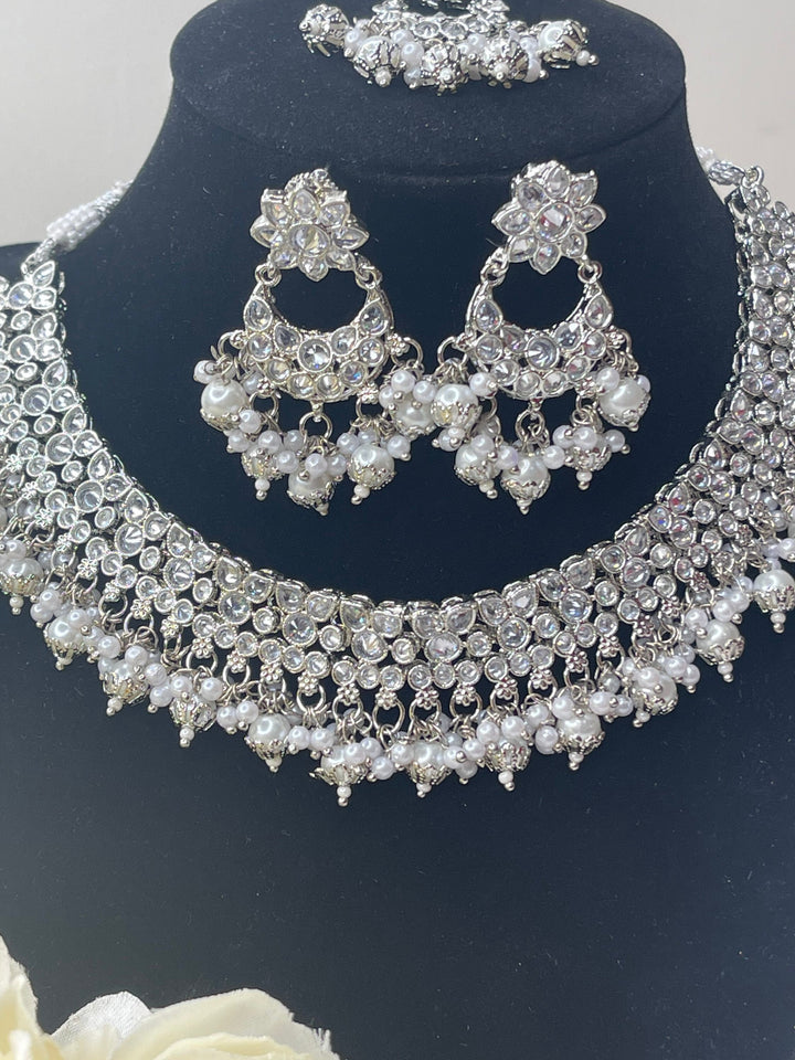Savya Polki Reverse AD Necklace
