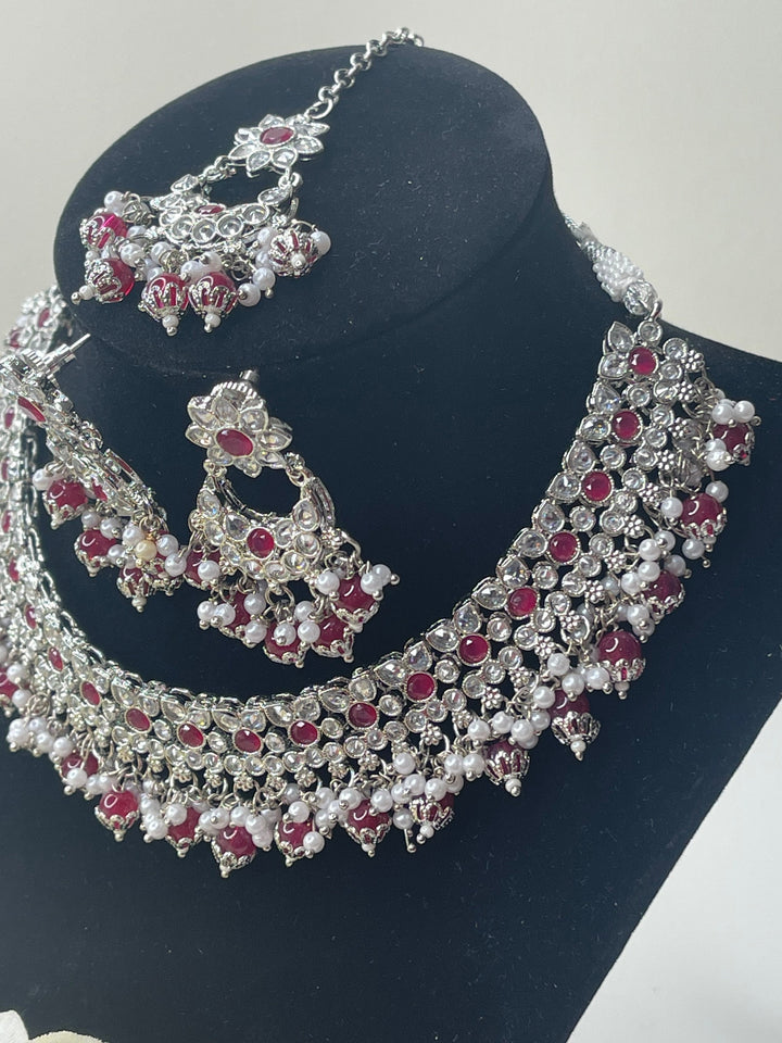 Savya Polki Reverse AD Necklace