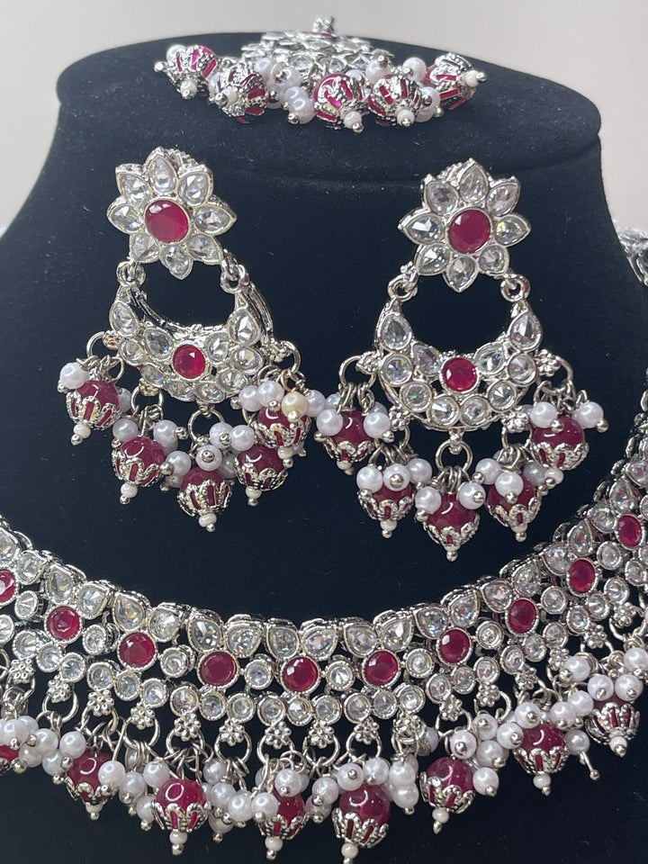 Savya Polki Reverse AD Necklace