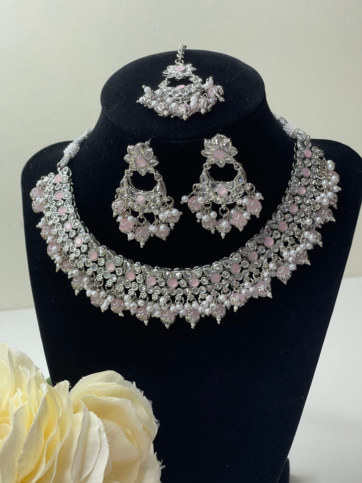 Savya Polki Reverse AD Necklace