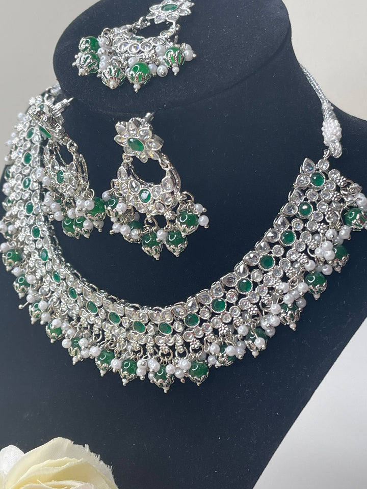 Savya Polki Reverse AD Necklace