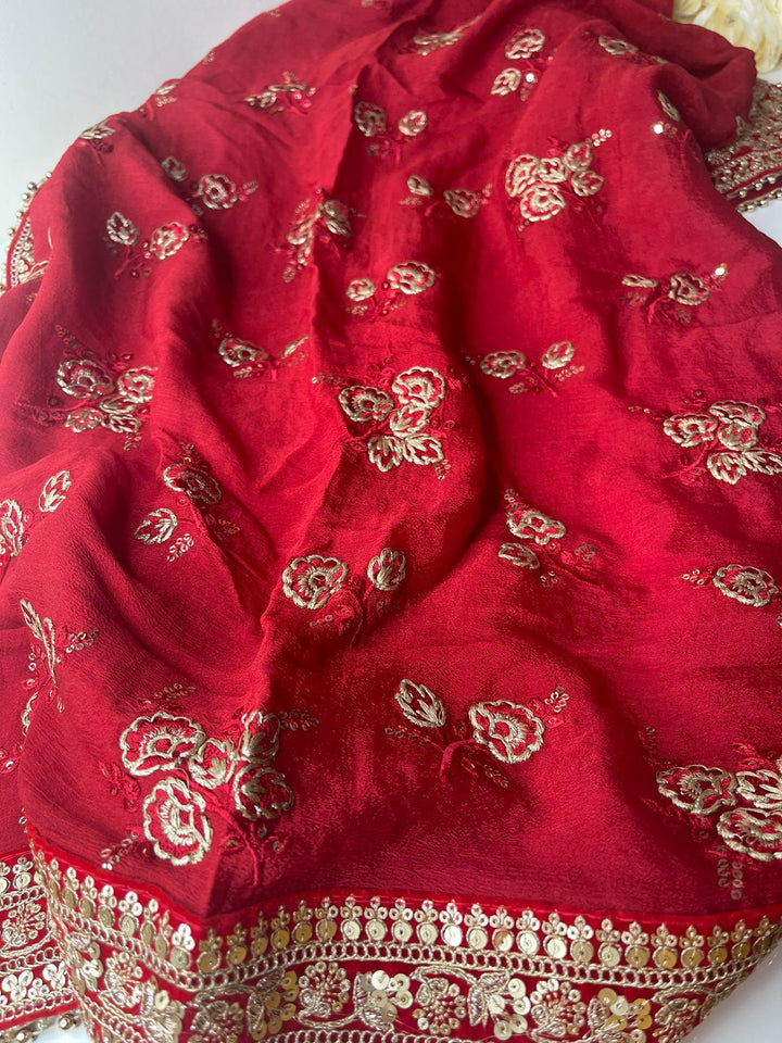 Traditional Bridal Work Dupatta
