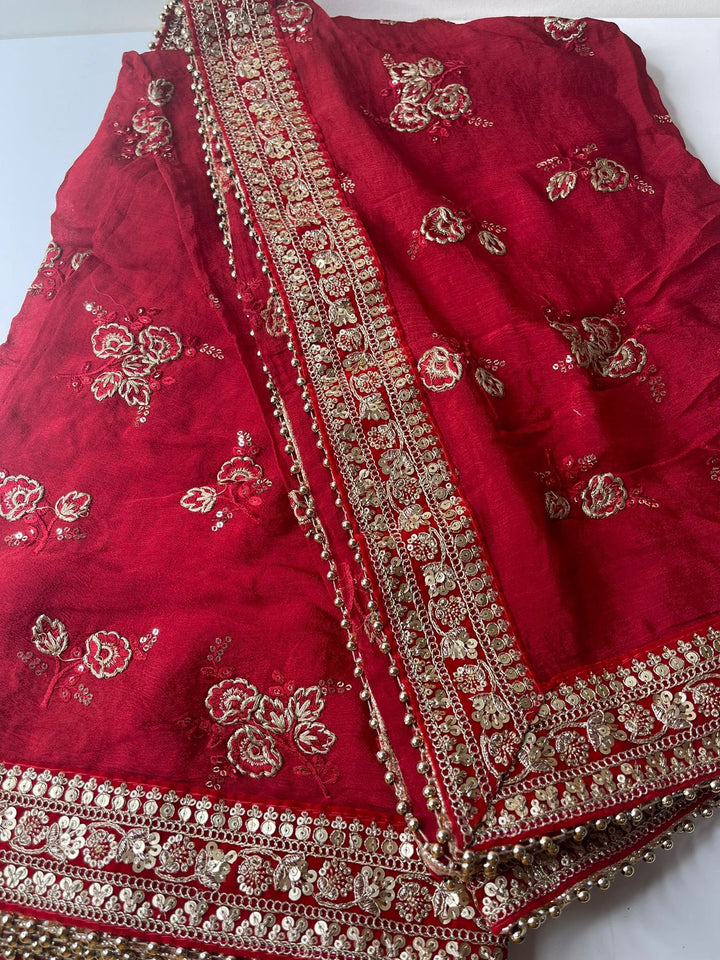 Traditional Bridal Work Dupatta