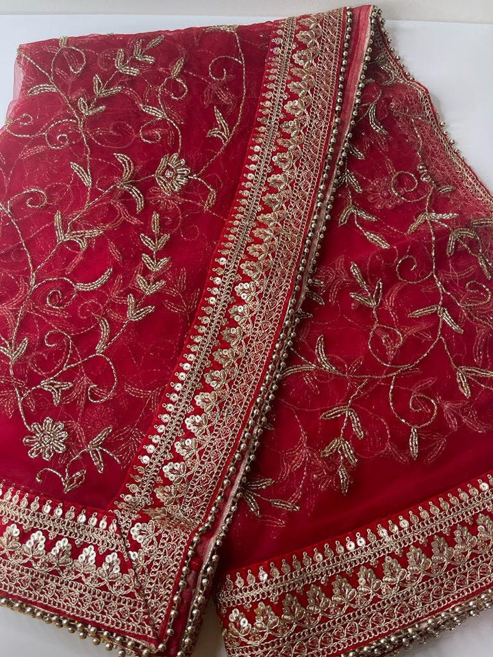 Traditional Bridal Work Dupatta
