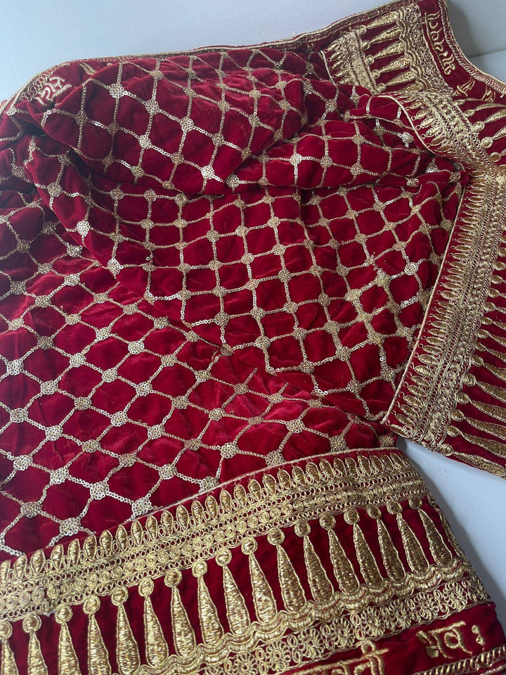 Traditional Inspired Embroidered Work Bridal, Wedding Wear Indian Dupatta, Beautiful Embroidered Zari Work Chunni
