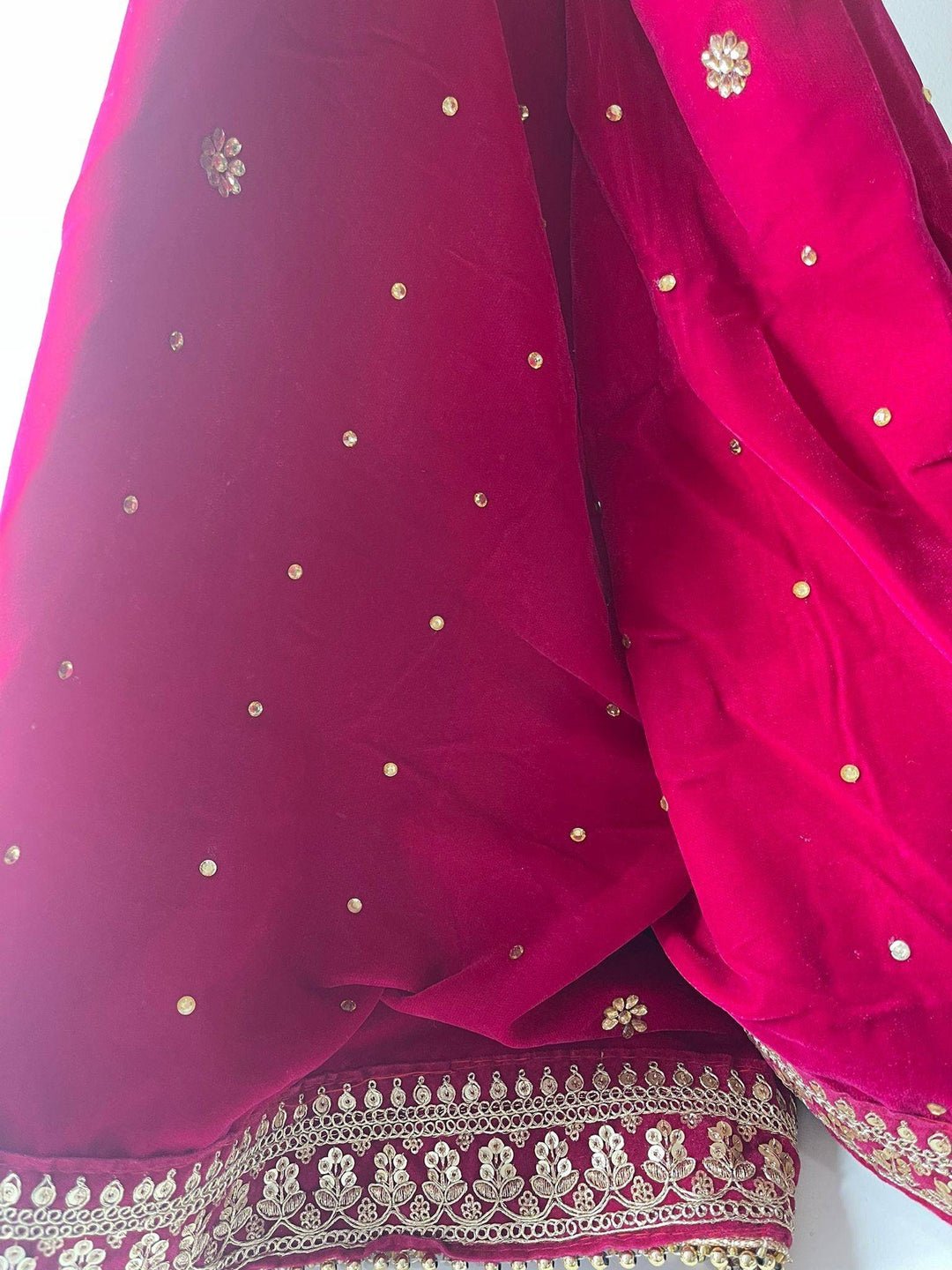 Traditional Embroidered Bridal Work Dupatta
