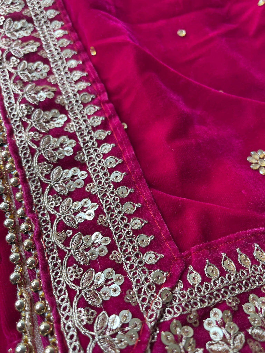 Traditional Embroidered Bridal Work Dupatta