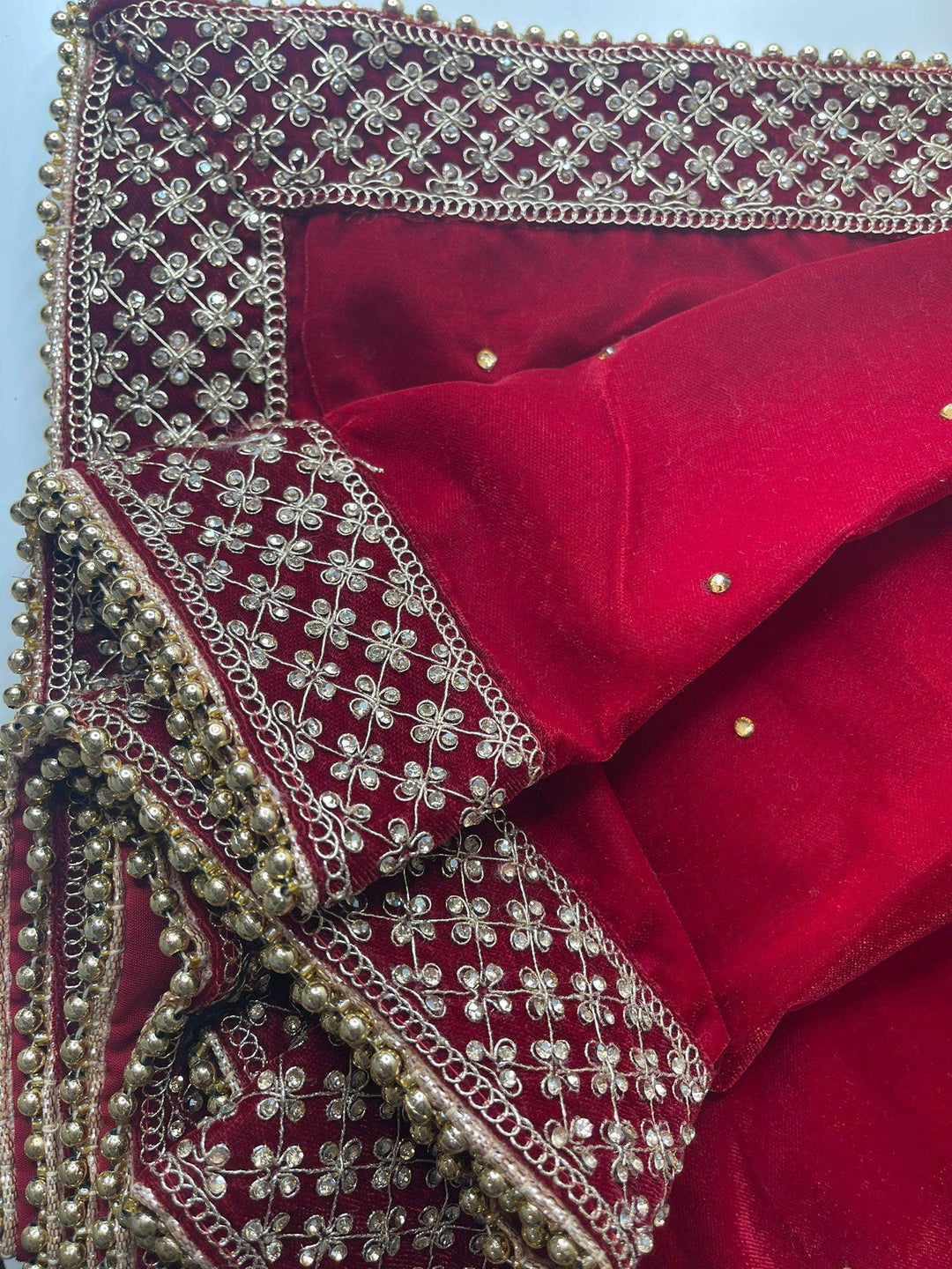 Traditional Embroidered Bridal Work Dupatta
