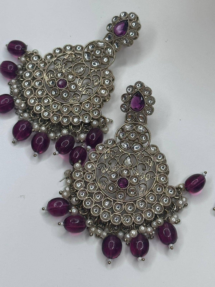 Izhaar Handcrafted Pearl Jhumka Earrings Set