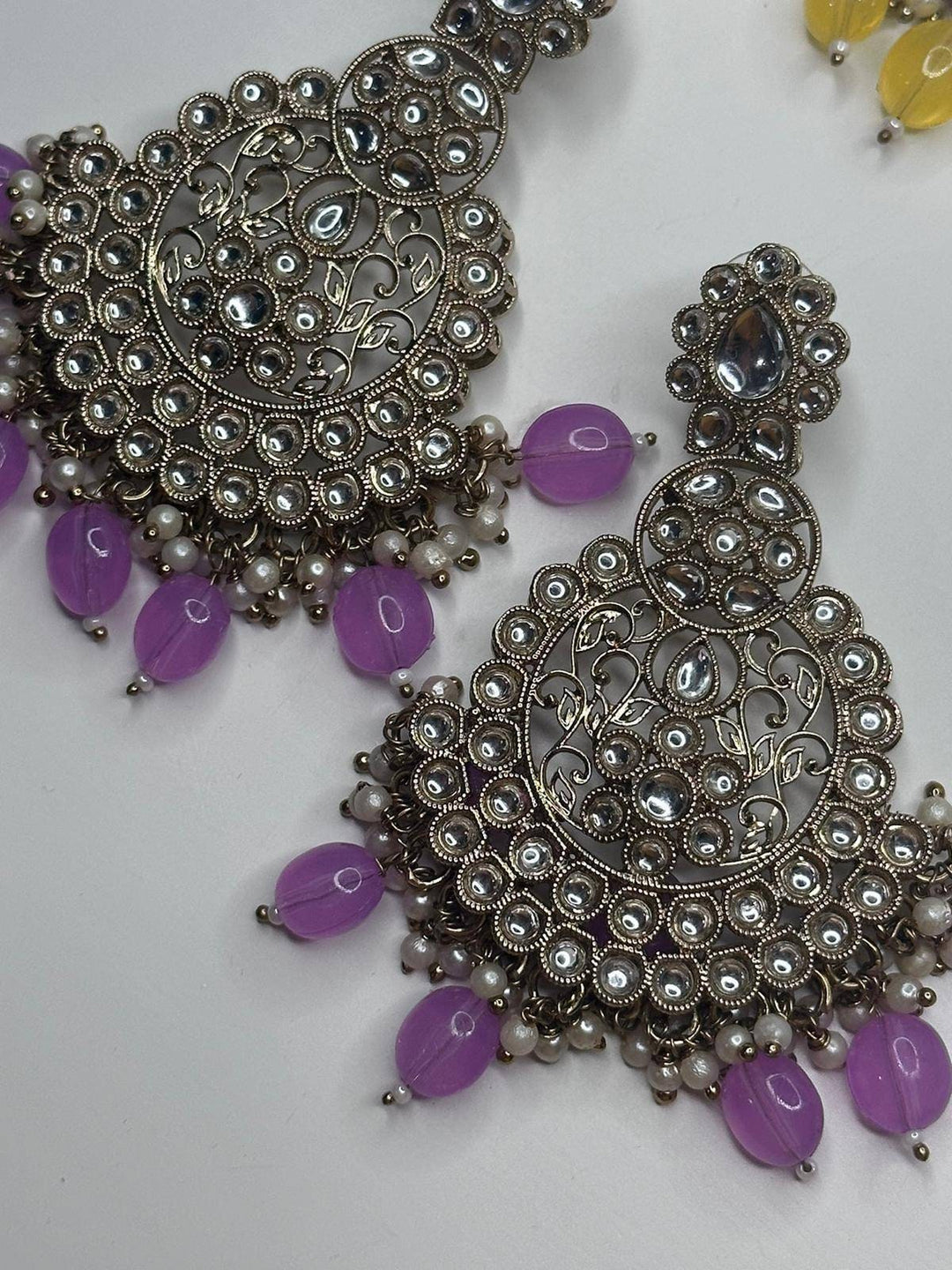 Izhaar Handcrafted Pearl Jhumka Earrings Set