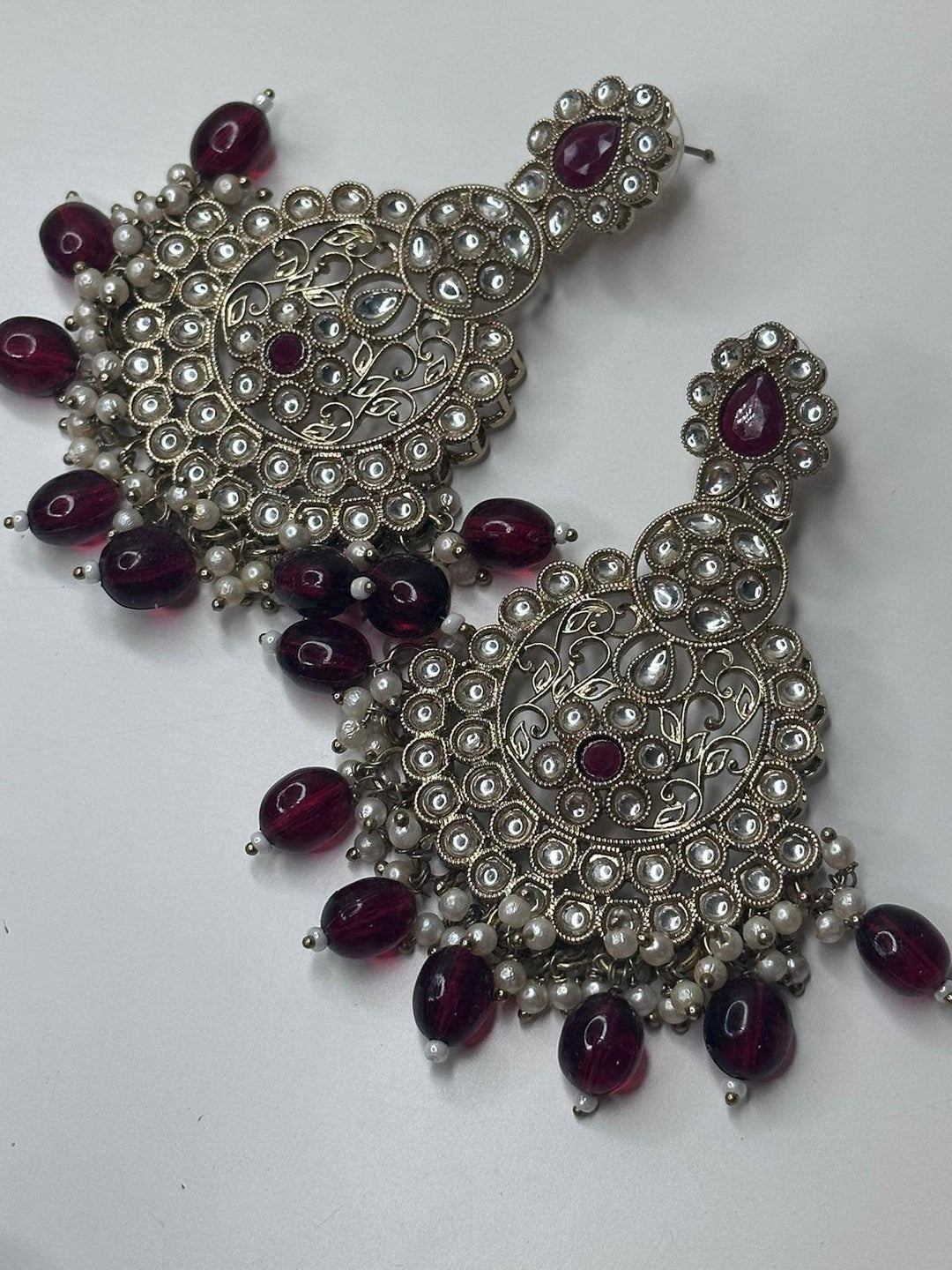 Izhaar Handcrafted Pearl Jhumka Earrings Set