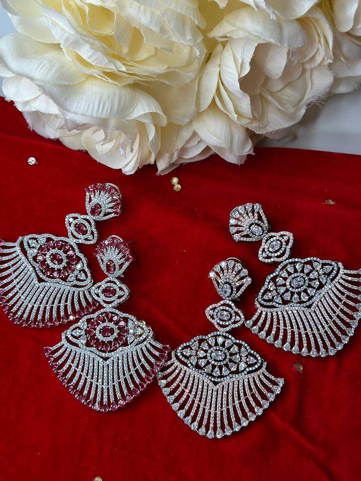 Izhaar AD Premium Long Earring / Indian Jewelry / Indian wedding Jewelry/ Bollywood Jewelery/Pakistani Jewelry/