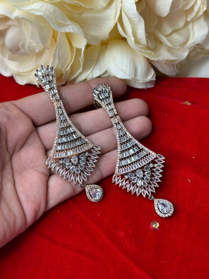 Izhaar AD Long Earrings
