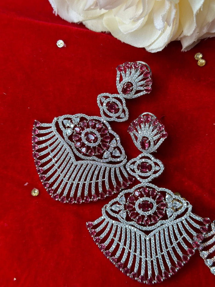 Izhaar AD Premium Long Earring / Indian Jewelry / Indian wedding Jewelry/ Bollywood Jewelery/Pakistani Jewelry/