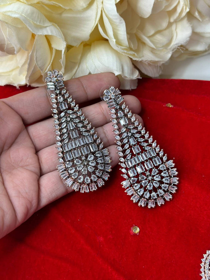 Izhaar AD Long Earrings