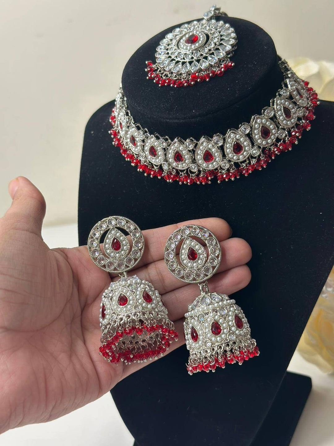 Samiksha Polki Reverse AD Set
