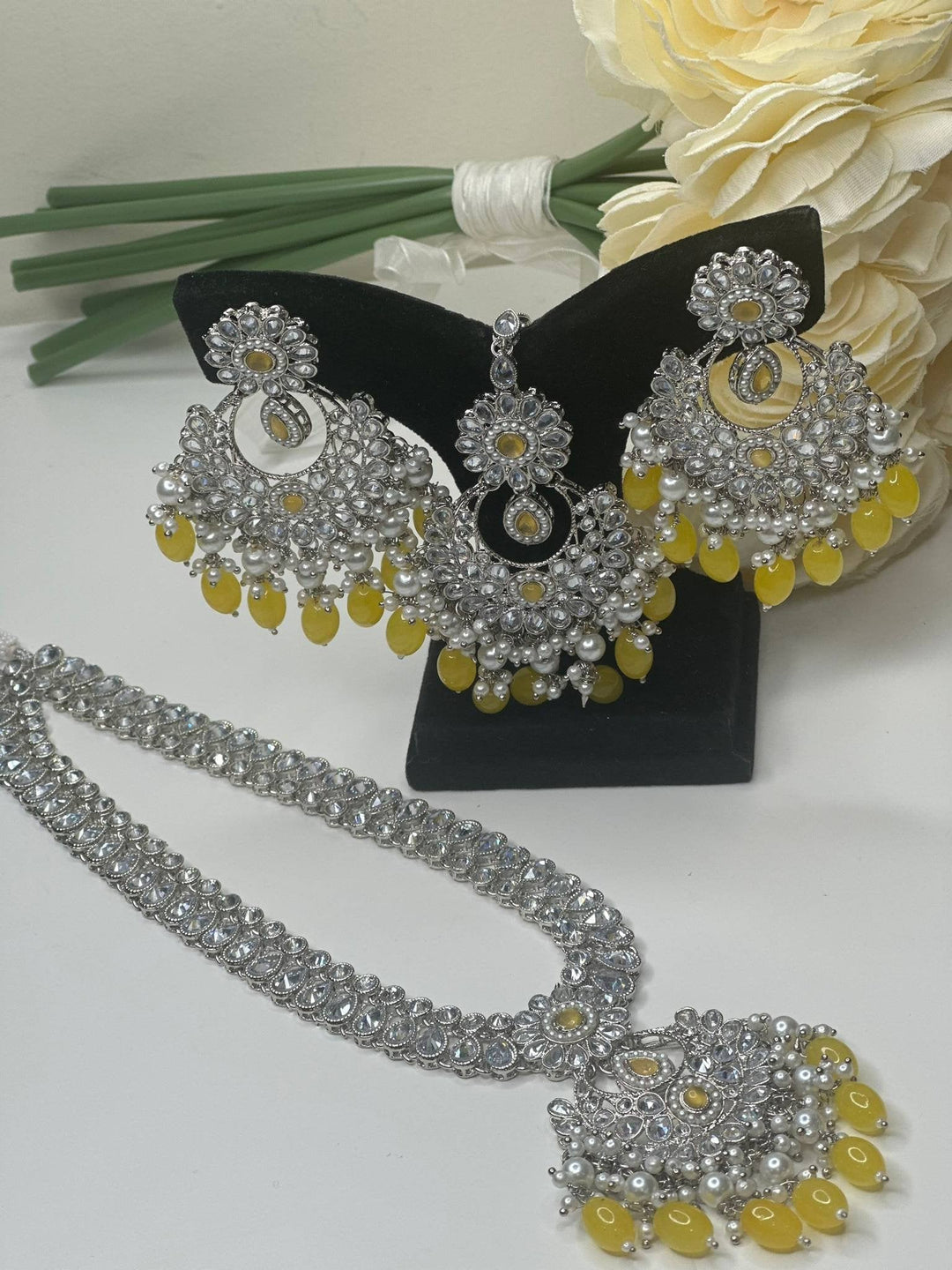 Riya Reverse AD Long Necklace