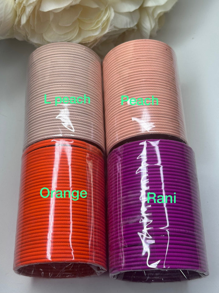 Ishq Plain Solid Color Bangles Set