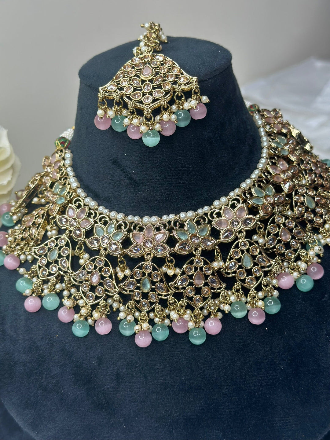 Aurora Polki Reverse AD Necklace