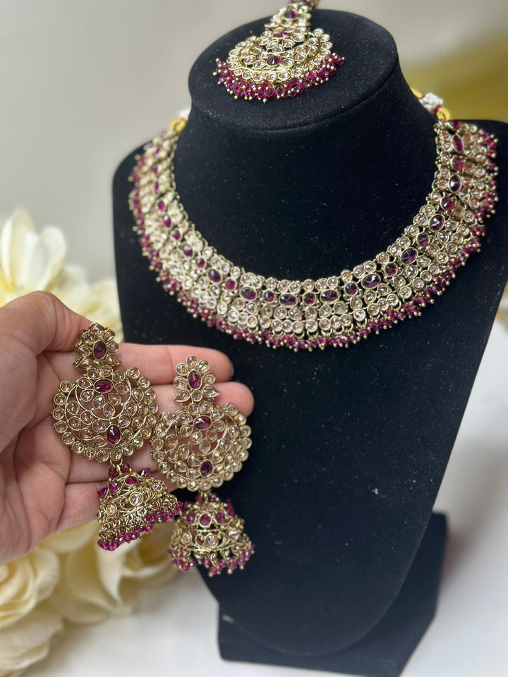 Athiya Reverse AD Necklace Set