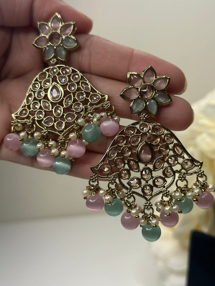 Aurora Polki Reverse AD Necklace