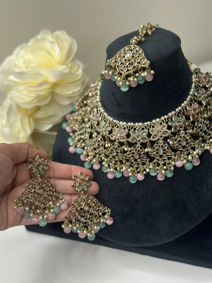 Aurora Polki Reverse AD Necklace