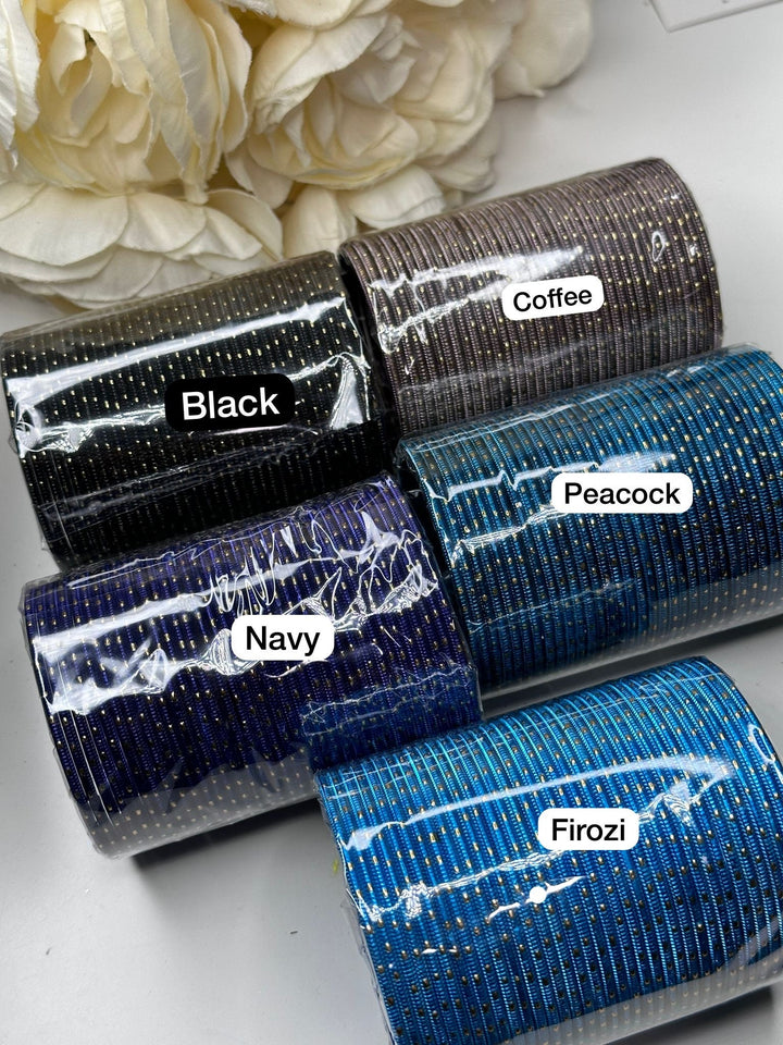 Jashmin Golden Dotted Bangles