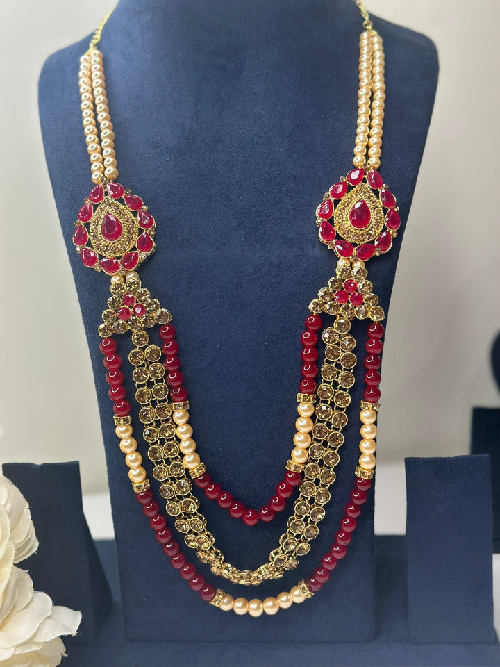 Izhaar Indian Groom Wedding Traditional Men necklace Handmade Jewelry Mala